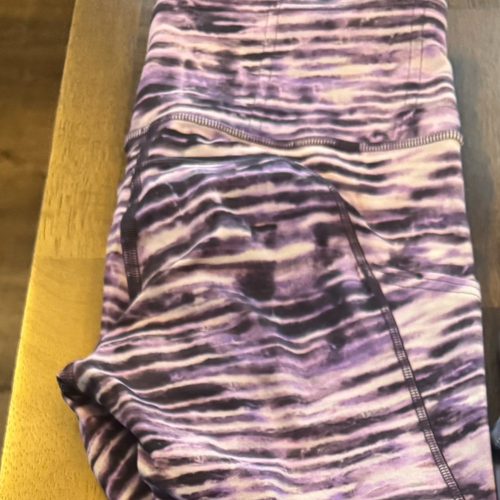 lululemon athletica Abstract Purple Leggings